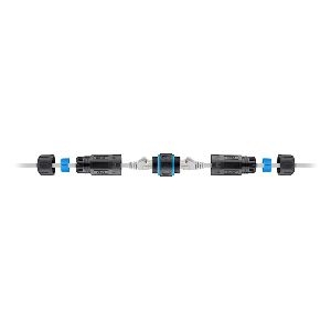 Goobay 59582 Outdoor (IP68) RJ45 Patchkabelkupplung/Netzwerkkabel-Verbinder, CAT 6A VPE Bulk Mindestbestellmenge 1