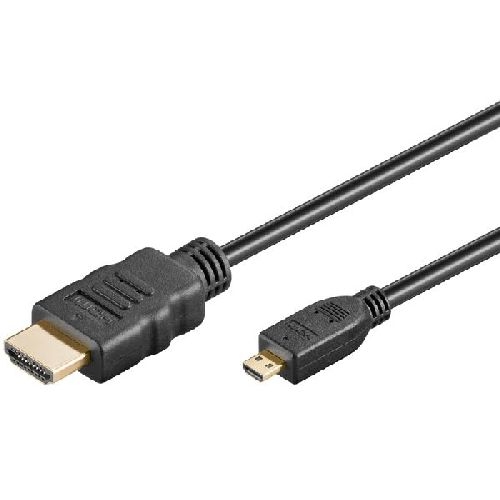 Goobay 74432 Ultra High-Speed HDMI™-Kabel auf Micro-HDMI™ VPE Cable Tag Mindestbestellmenge 1