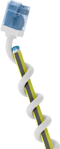 Goobay 74287 Ultraflexibles CAT 6A Patchkabel, slim, U/UTP, weiß Kabellänge: 2 m