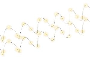 Goobay 44590 2x 20er LED-Silberdraht-Lichterkette, inkl. Timer VPE Retail Box Mindestbestellmenge 1