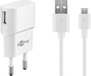 Goobay 45297 Micro-USB-Ladeset (5 W) VPE Retail Polybag Mindestbestellmenge 1