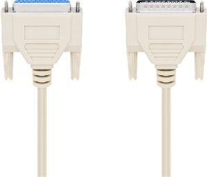 Goobay 50541 D-SUB 25 pin Verlängerungskabel, Stecker/Buchse, seriell 1:1 Kabellänge: 1.8 m VPE Cable Tag Mindestbestellmenge 1