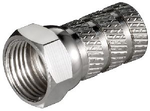 Goobay 51861 Aufdreh-F-Stecker 5,2 mm Anschluss, Gehäusematerial: Kupfer
