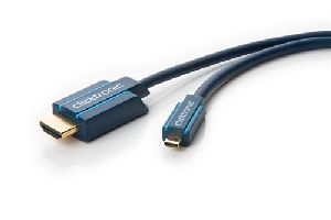 Clicktronic 70329 HDMI™-auf-Micro-HDMI™-Adapterkabel Kabellänge: 3 m