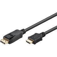 Goobay 64797 Series 1.4 DisplayPort™ Verbindungskabel 1.4, 1 m, schwarz - DisplayPort™-Stecker > Dis
