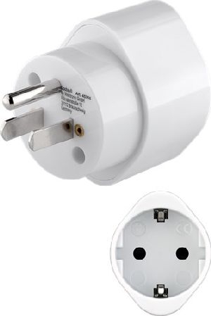 Goobay 45355 Reiseadapter Europa auf USA/Japan, weiß VPE Retail Polybag Mindestbestellmenge 1