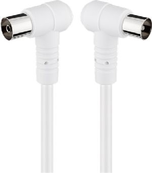 Goobay 67356 Gewinkeltes Antennenkabel (80 dB), doppelt geschirmt VPE Bulk Mindestbestellmenge 1