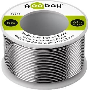 Goobay 40844 Lötzinn bleifrei, ø 1,0 mm, 100 g :