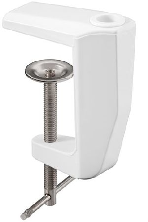 Goobay 77460 Ersatztischklemme für Lupenleuchten mit Gelenkarm, weiß VPE Retail Box Mindestbestellmenge 1