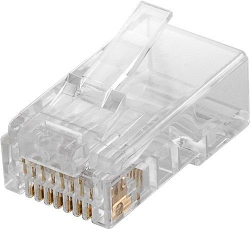 Goobay 93828 RJ45 Stecker, CAT 6 UTP ungeschirmt VPE Bulk Mindestbestellmenge 10