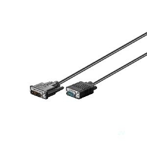 Goobay 33825 DVI-I/VGA Full HD Kabel, vernickelt