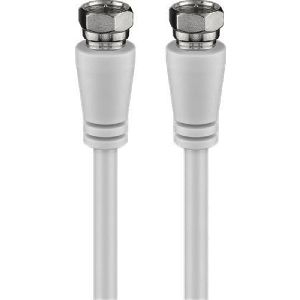 Goobay 66622 SAT-Antennenkabel (Class A, >85 dB), doppelt geschirmt Kabellänge: 2 m