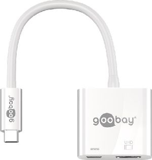 Goobay 62110 USB-C™-Adapter HDMI 4k60Hz, PD, weiß