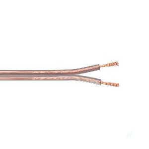 Goobay 67727 Lautsprecherkabel transparent CCA Kabellänge: 25 m