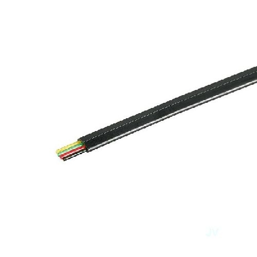 Goobay 93304 Telefonflachkabel 4-adrig, 100 m Rolle, AWG 28, CCA (kupferkaschiertes Aluminium) VPE Cable spool-drum Mindestbestellmenge 1