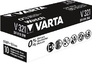Varta 48031 SR616 (V321) Batterie, 10 Stk. in Box