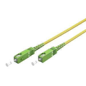 Goobay 59637 Glasfaserkabel (FTTH), Singlemode (OS2) Yellow, (Simplex), 0,5 m VPE Bulk Mindestbestellmenge 1