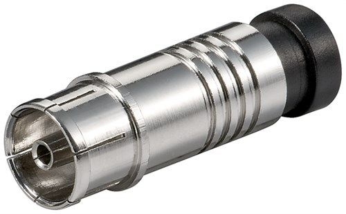 Goobay 67242 Koax-Kompressionskupplung VPE Bulk Mindestbestellmenge 10