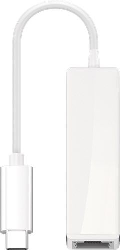 Goobay 66255 USB-C™-Ethernet-Adapter, weiß VPE Retail Box Mindestbestellmenge 1