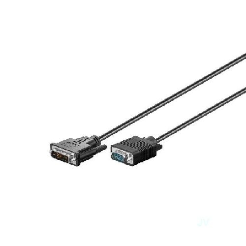 Goobay 60991 DVI-I/VGA Full HD Kabel, vernickelt VPE Retail Blister Mindestbestellmenge 1