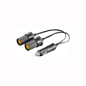 Goobay 11766 KFZ/Auto Zigarettenanzünder Y-Verteiler, 12 V, 0,2 m VPE Bulk Mindestbestellmenge 1