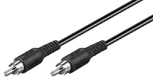 Goobay 50038 Mono Verbindungskabel Cinch, 2 m - Cinch-Stecker > Cinch-Stecker