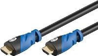 Goobay 72315 Series 2.0 Premium High Speed HDMI®/™ Kabel mit Ethernet, 0.5 m, Schwarz - HDMI™-Stecke