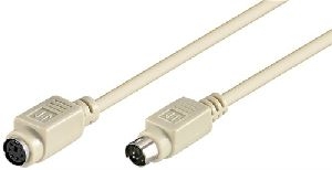 Goobay 50222 PS/2 Tastatur-/Maus-Verlängerungskabel Kabellänge: 2 m