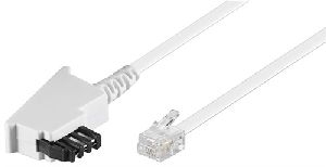 Goobay 68540 Telefonkabel (Universal Pinout), weiß Kabellänge: 6 m