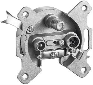 Goobay 67046 3-Loch Antennen-Stich-/Enddose VPE Bulk Mindestbestellmenge 1