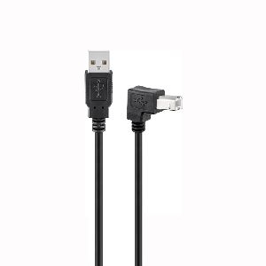 Goobay 21017 USB 2.0 Hi-Speed-Kabel 90°, schwarz