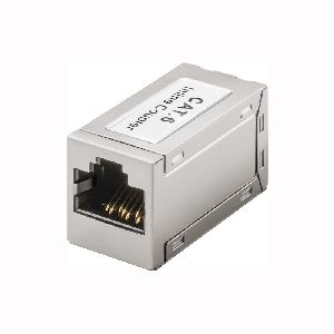 Goobay 15217 RJ45 Modularkupplung/Verbinder, CAT 6, Vollmetallgehäuse VPE Bulk Mindestbestellmenge 1