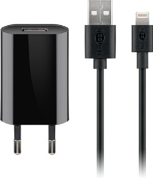Goobay 44994 Apple Lightning Ladeset (5 W) : VPE Retail Polybag Mindestbestellmenge 1