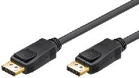 Goobay 68798 Series 1.2 DisplayPort™ Verbindungskabel 1.2 VESA, vergoldet, 1 m, Schwarz - DisplayPor