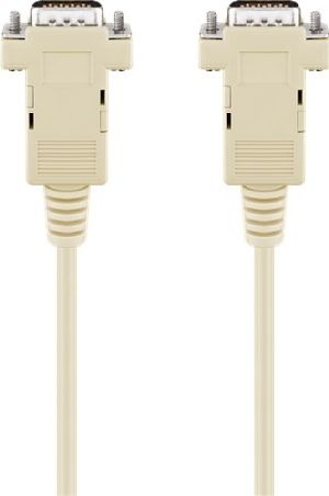 Goobay 33401 D-SUB 9 pin Anschlusskabel, Stecker/Stecker, seriell 1:1 Kabellänge: 2 m VPE Retail Polybag Mindestbestellmenge 1