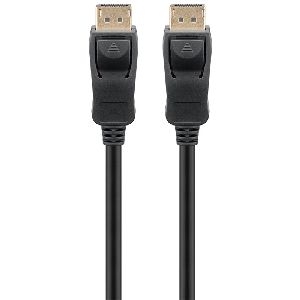 Goobay 61696 Series 1.4 LC DisplayPort™-Verbindungskabel 1.4, 1 m, schwarz - DisplayPort™-Stecker >