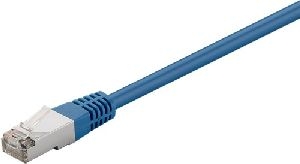 Goobay 73071 CAT 5e Patchkabel, F/UTP, blau Kabellänge: 0.5 m