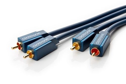 Clicktronic 70376 Cinch-Kabel, stereo VPE Retail Box Mindestbestellmenge 1