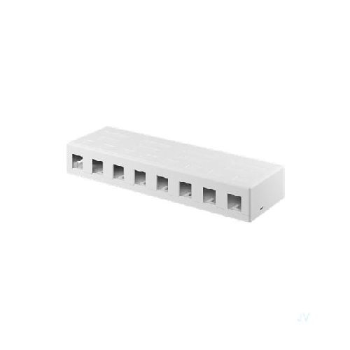 Goobay 79426 Keystone-Leergehäuse 8-port VPE Bulk Mindestbestellmenge 1