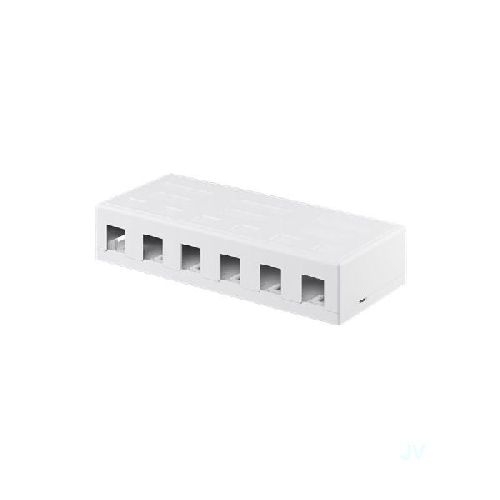 Goobay 79379 Keystone-Leergehäuse 6-port VPE Bulk Mindestbestellmenge 1