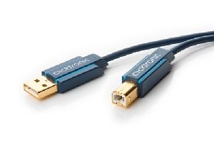 Clicktronic 70096 USB-A-auf-USB-B 2.0 Adapterkabel VPE Retail Box Mindestbestellmenge 1