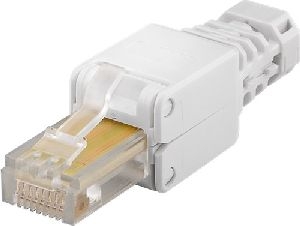 Goobay 68859 Werkzeugfreier RJ45-Stecker CAT 5e UTP ungeschirmt VPE Bulk Mindestbestellmenge 1