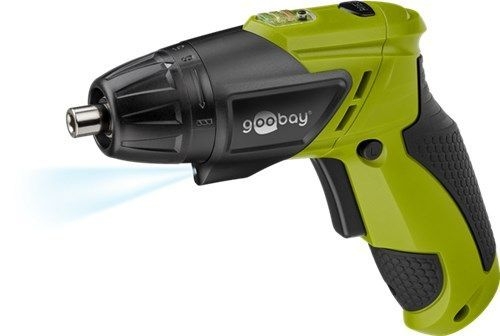 Goobay 71880 Mini-Akkuschrauber 3,6 V mit LED-Leuchte VPE Retail Box Mindestbestellmenge 1