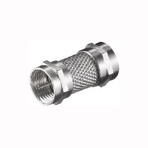 Goobay 11371 F-Verbinder: F-Stecker &gt; F-Stecker Anschluss, Gehäusematerial: Zink