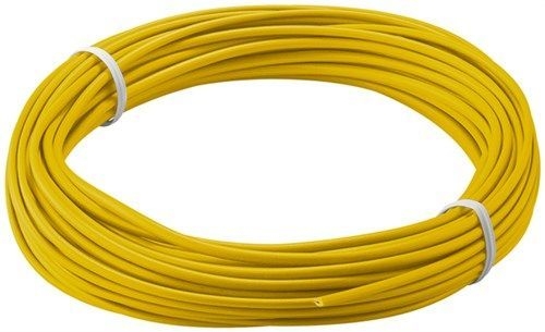 Goobay 55041 Kupferlitze isoliert, 10 m, gelb VPE Cable Tag Mindestbestellmenge 1