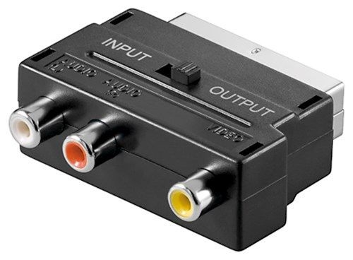 Goobay 50122 Scart Adapter (IN/OUT) VPE Bulk Mindestbestellmenge 1