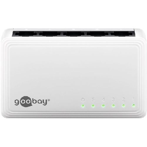 Goobay 64563 5-Port Gigabit Ethernet Netzwerk-Switch VPE Retail Box Mindestbestellmenge 1