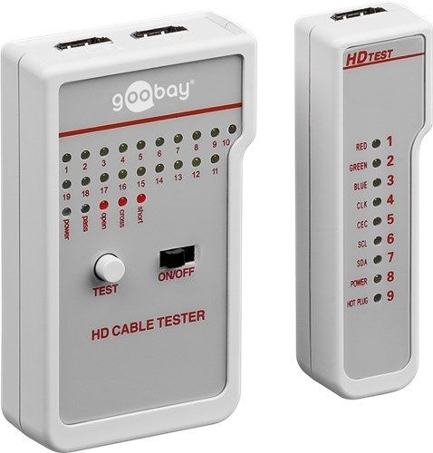Goobay 31961 HD Kabeltester VPE Retail Box Mindestbestellmenge 1
