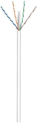 Goobay 94965 CAT 6 Netzwerkkabel, U/UTP, weiß VPE Cable spool-drum Mindestbestellmenge 1