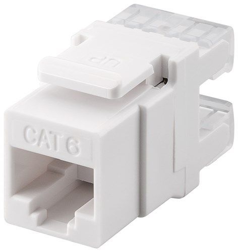 Goobay 95740 Keystone Modul RJ45 CAT 6, UTP, 250 MHz VPE Bulk Mindestbestellmenge 1